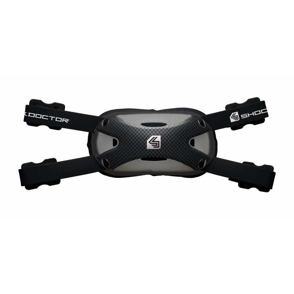 Shock Doctor Ultra Carbon Chin Strap - Black/Black, L/XL